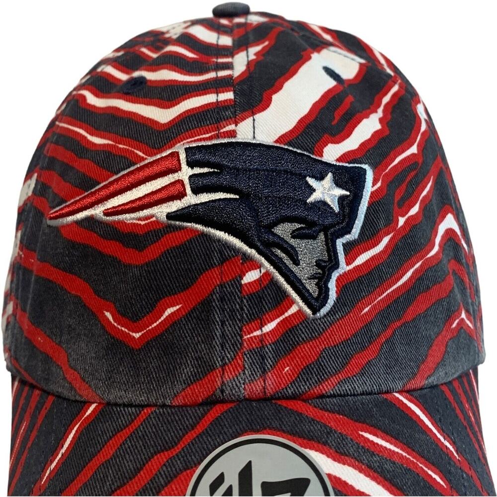 '47 Brand Clean Up Zubaz New England Patriots NFL Football Adjustable Hat Cap - Picture 8 of 13